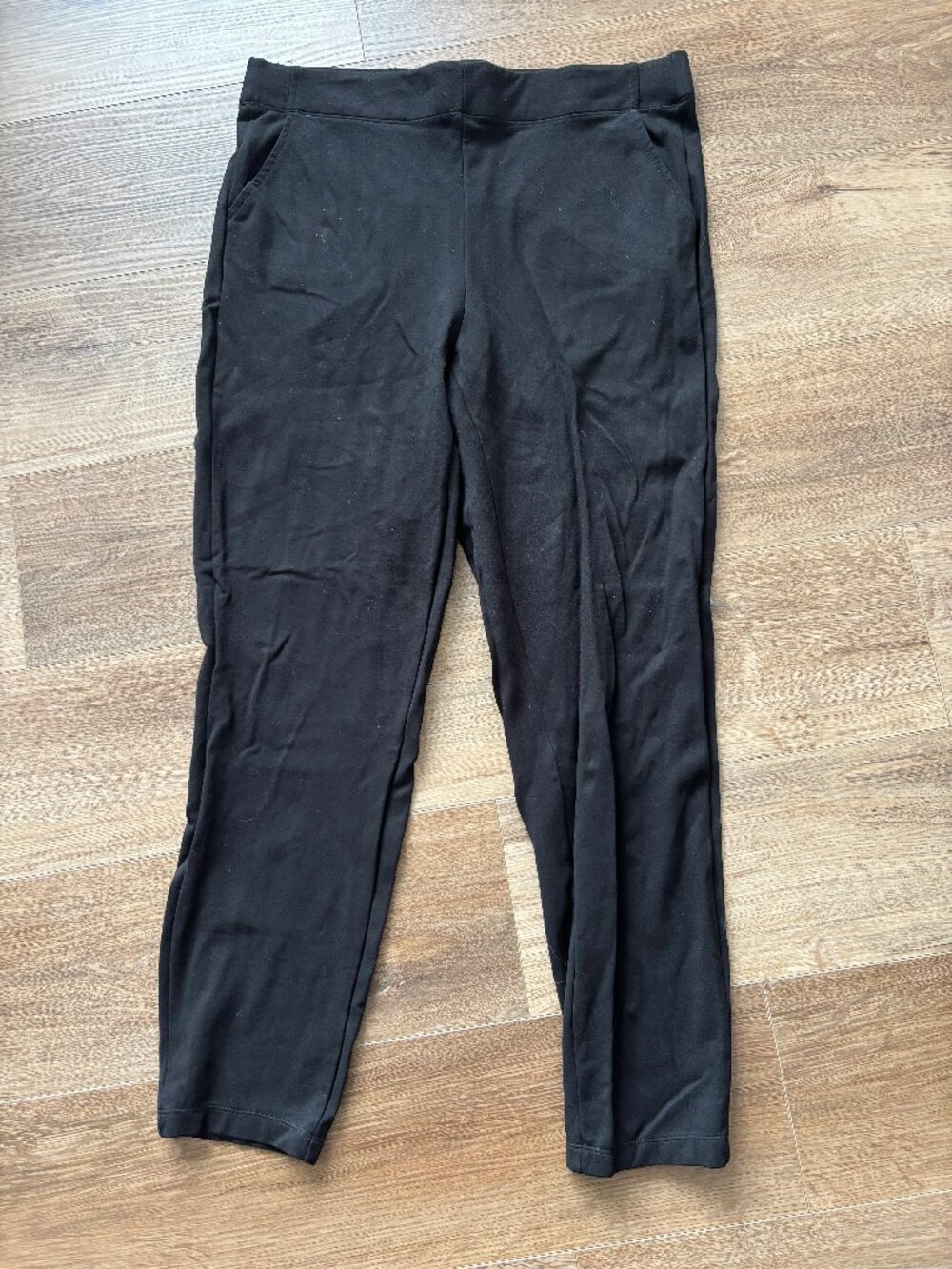Max Studio Black Knit Stretch Pants - Size 1X